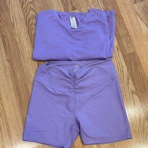 JoyLab M Purple Activewear Set